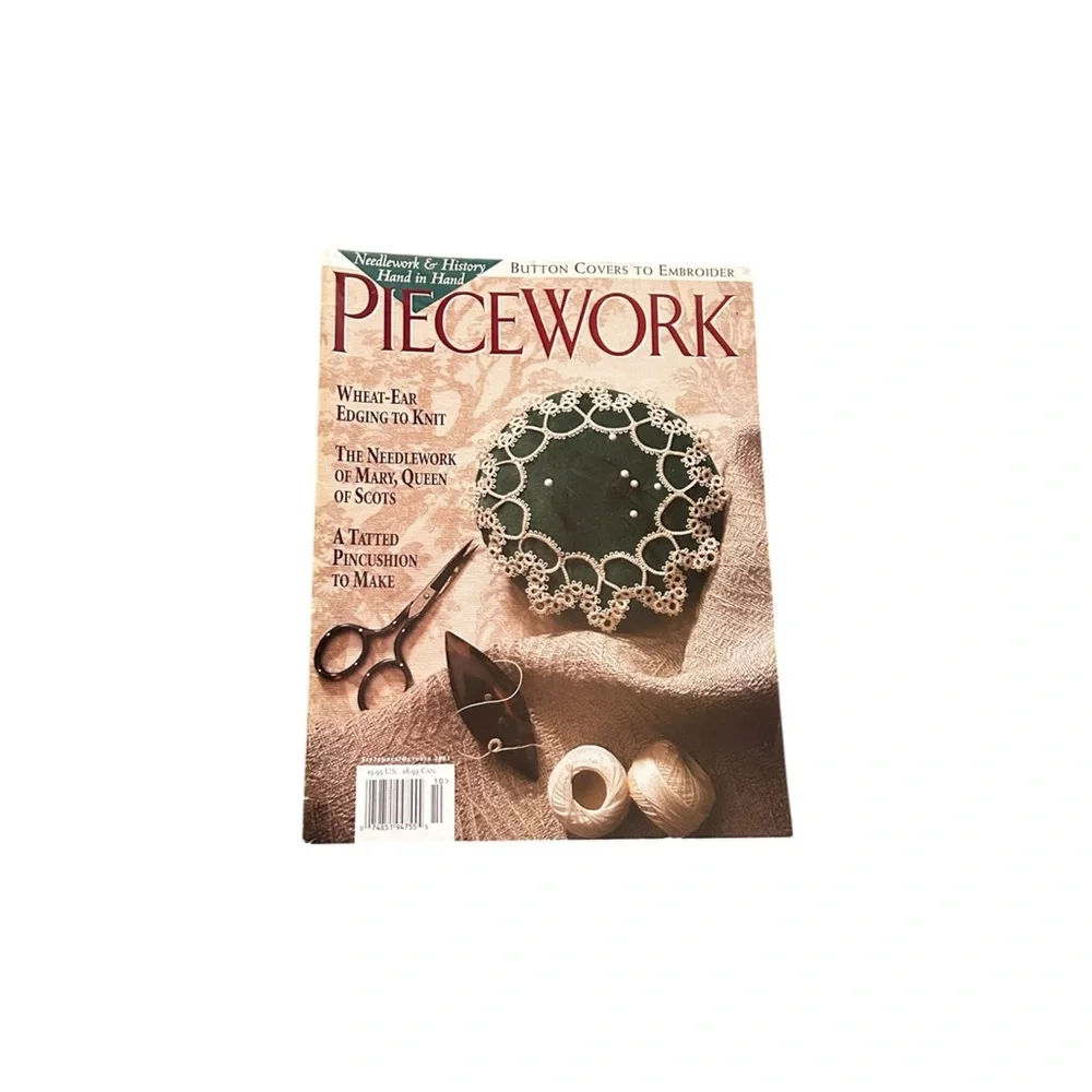 Piecework Magazine Complete Year 2001 Lot of 6 Vintage Knitting Needlework Art